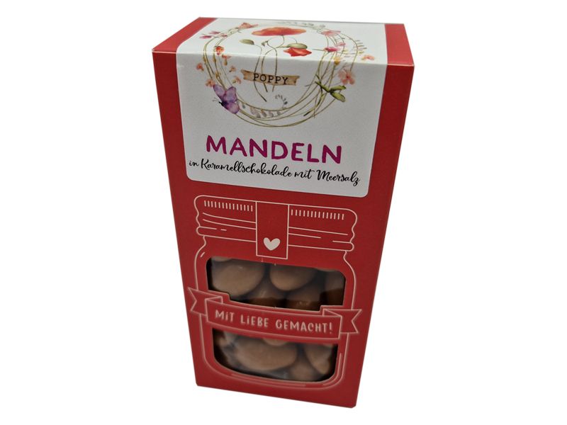 Mandeln in karamellschokolade & Meersalz